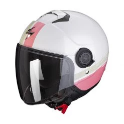 Policarbonato Casco Scorpion Exo City Strada Bianco Corallo