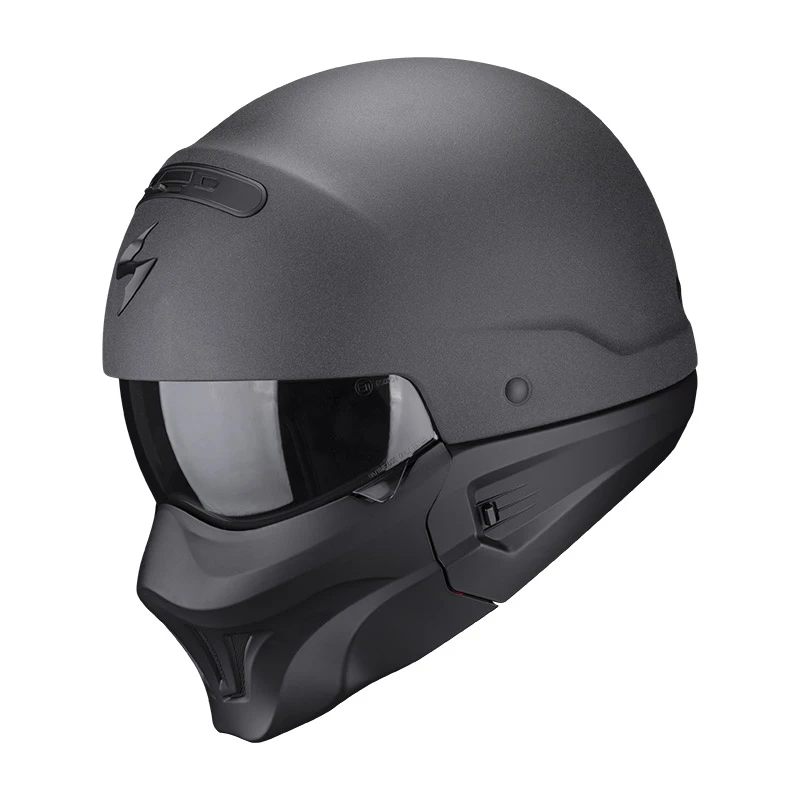 Mentoniera Removibile Casco Scorpion Exo Combat Evo Graphite Grigio Scuro