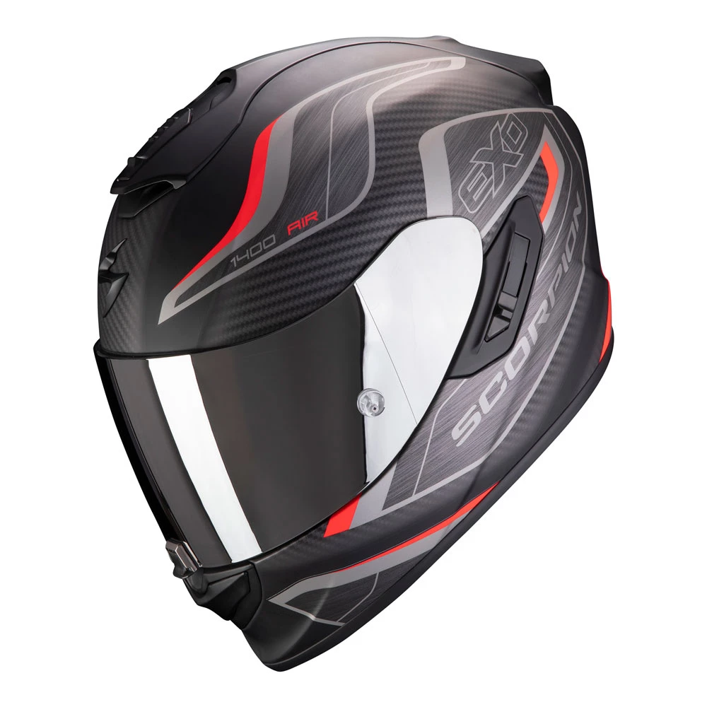 Fibra Casco Scorpion Exo 1400 Air Attune Rosso Nero