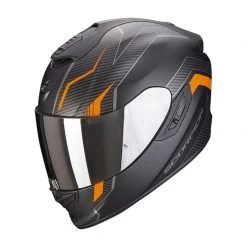Fibra Casco Scorpion Exo 1400 Air Fortuna Nero Arancio