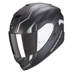 Fibra Casco Scorpion Exo 1400 Air Fortuna Nero Argento