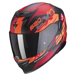 Policarbonato Casco Scorpion Exo 520 Air Cover Nero Rosso
