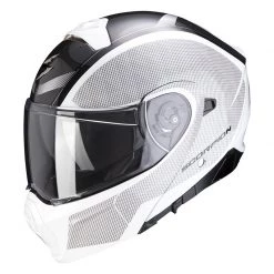 Policarbonato Casco Modulare Scorpion Exo 930 Cielo Bianco Nero