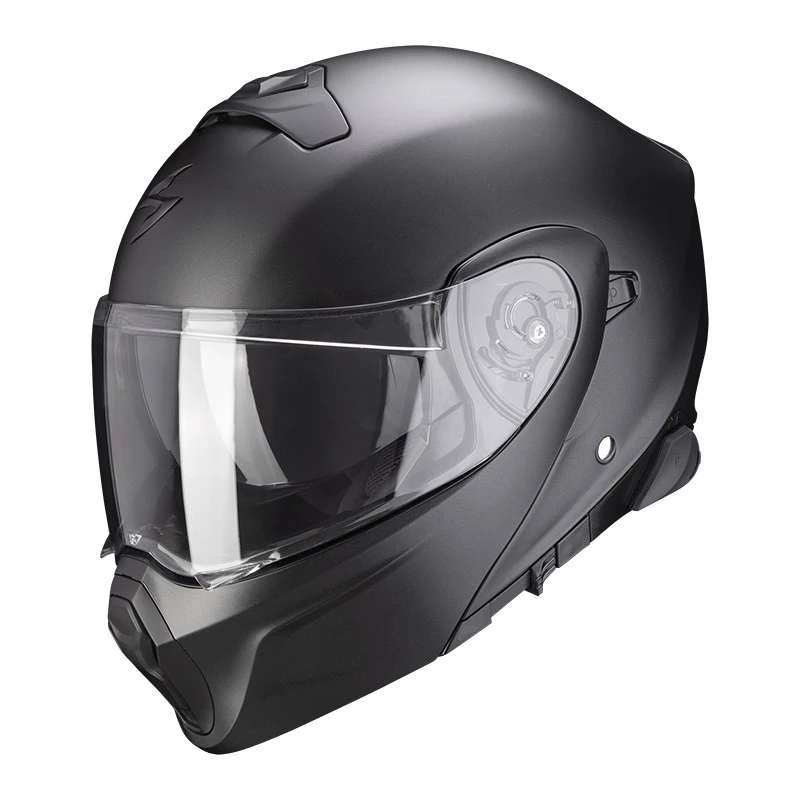 Policarbonato Casco Modulare Scorpion Exo 930 Smart Nero Opaco