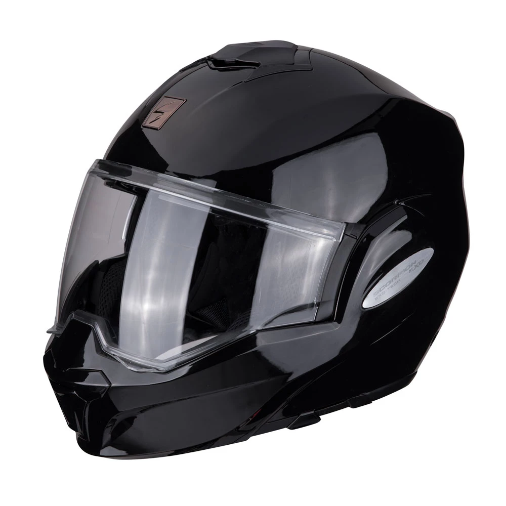 Policarbonato Casco Modulare Scorpion Exo Tech Solid Nero