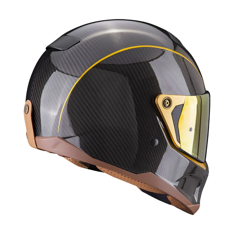 Fibra Casco Scorpion Exo-hx1 Carbon Se Nero Oro - immagine 3