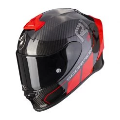 Fibra Casco Scorpion Exo R1 Carbon Air Corpus 2 Rosso
