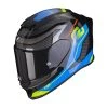 Fibra Casco Scorpion Exo R1 Vatis Nero Blu