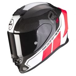 Fibra Casco Scorpion Exo R1 Carbon Air Corpus 2 Rosso Neon