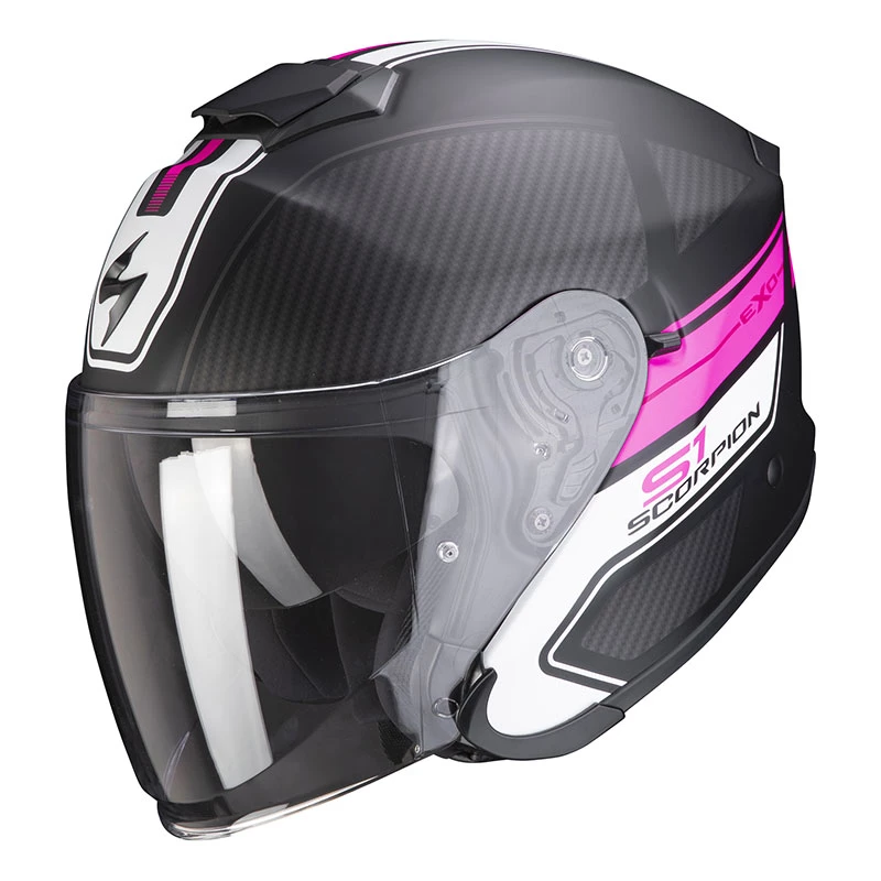 Fibra Casco Scorpion Exo S1 Cross Ville Nero Rosa