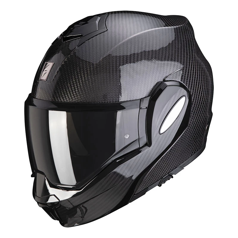 Fibra Casco Modulare Scorpion Exo Tech Carbon Nero