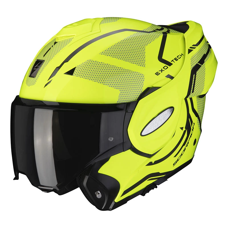 Policarbonato Casco Scorpion Exo Tech Square Giallo