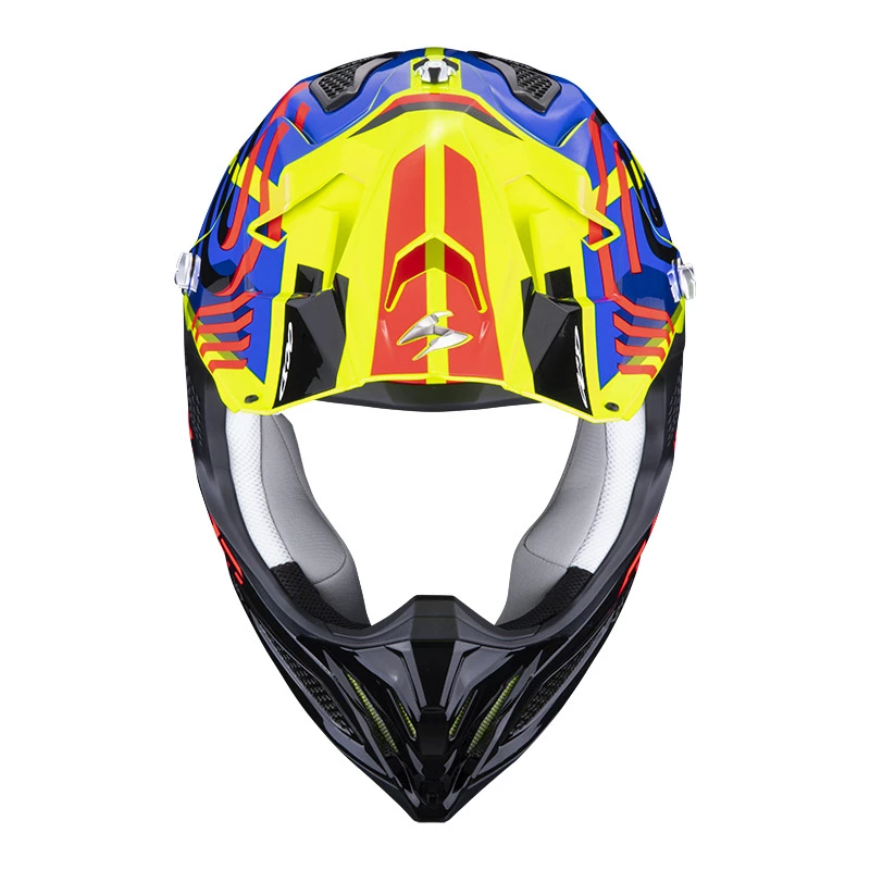Fibra Casco Scorpion Vx-22 Air Neox Giallo Blu Rosso - immagine 2