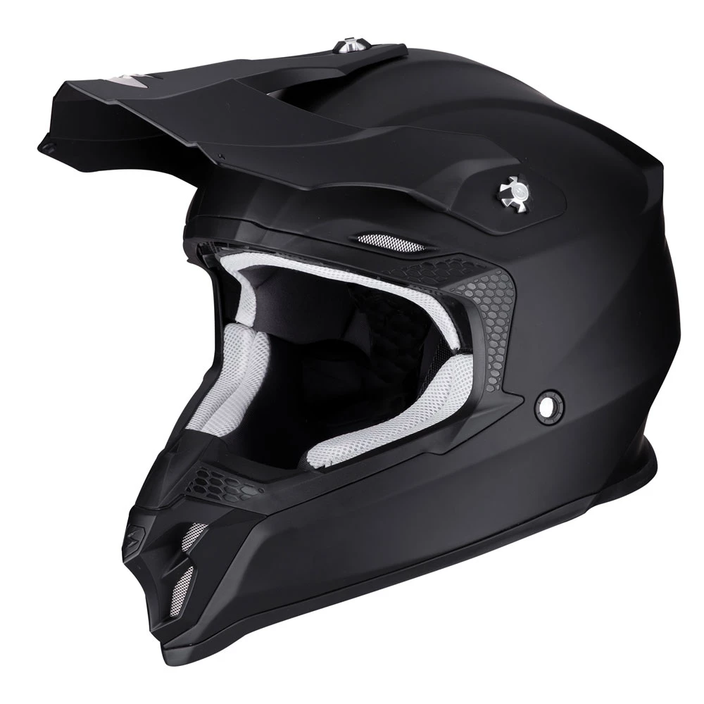 Policarbonato Casco Scorpion Vx-16 Air Solid Nero Opaco